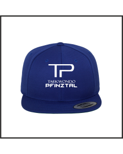 Bestickte Snapback-Cap "Taekwondo Pfinztal" Logo, blau