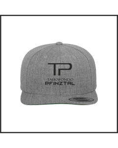 Bestickte Snapback-Cap "Taekwondo Pfinztal" Logo, grau